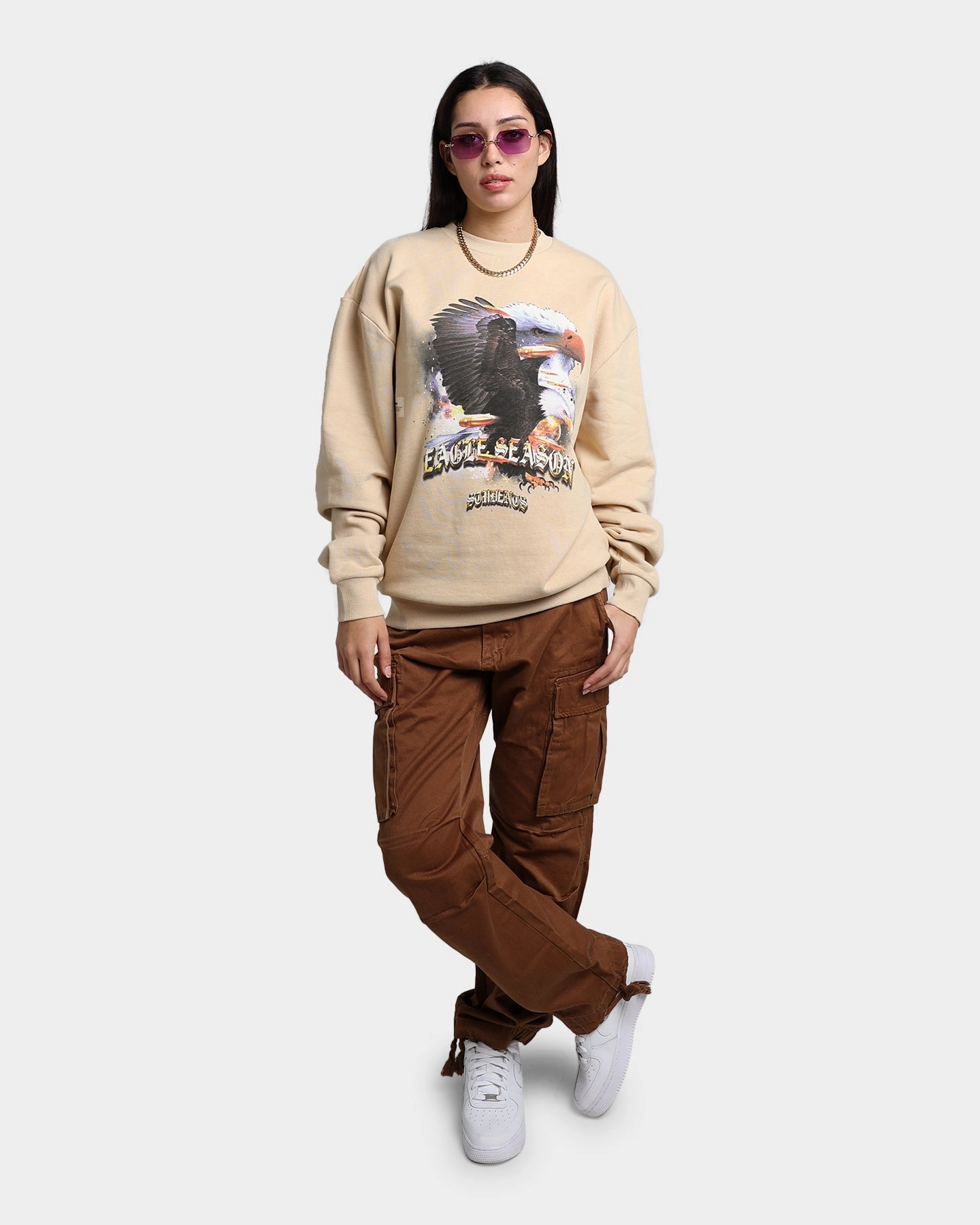Students Golf Eagle Season Crewneck Monarch Compression Fit Technology