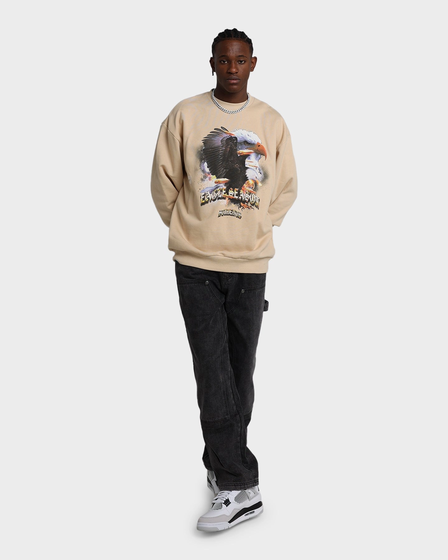 Students Golf Eagle Season Crewneck Monarch Winter Outerwear