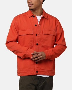 Comfort Fit Silhouette Students Golf Kerwood Twill Work Jacket Orange