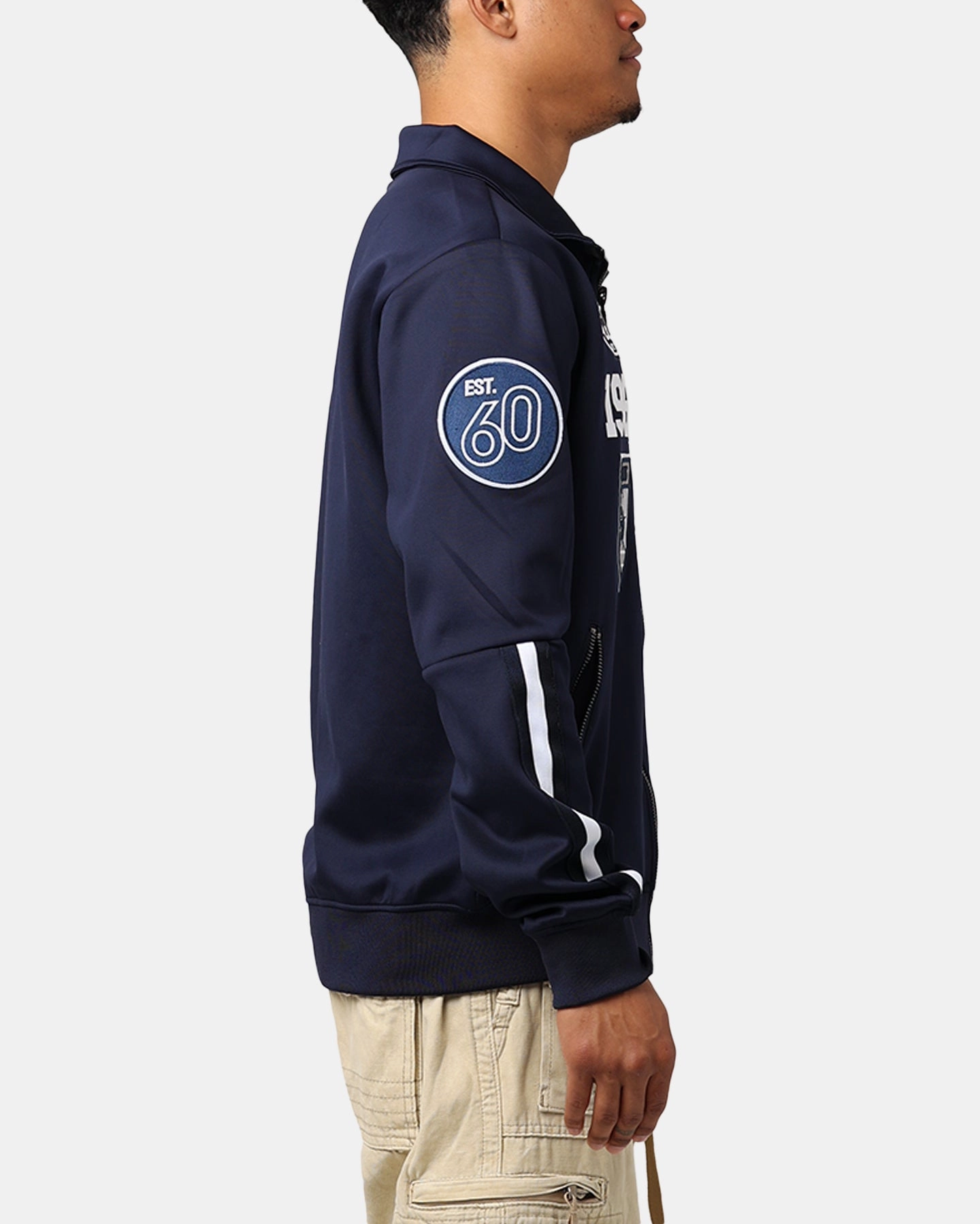 Stylish Insulation Pro Standard Dallas Cowboys Fast Lane Track Jacket Midnight Navy