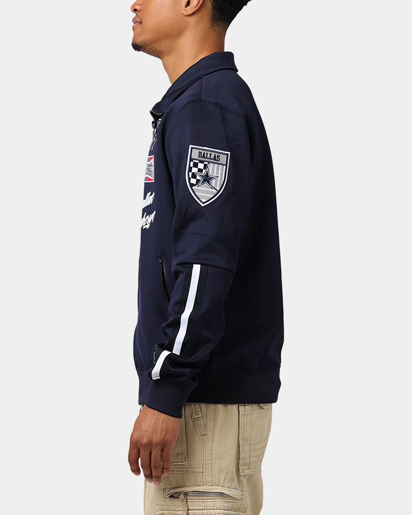 Pro Standard Dallas Cowboys Fast Lane Track Jacket Midnight Navy group outing Desire