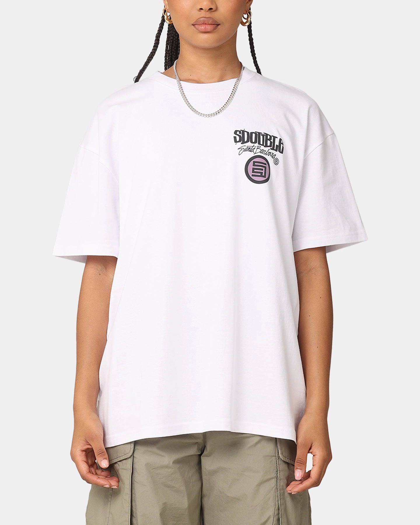 Seasonal top S Double Combo Platter T-Shirt Washed White
