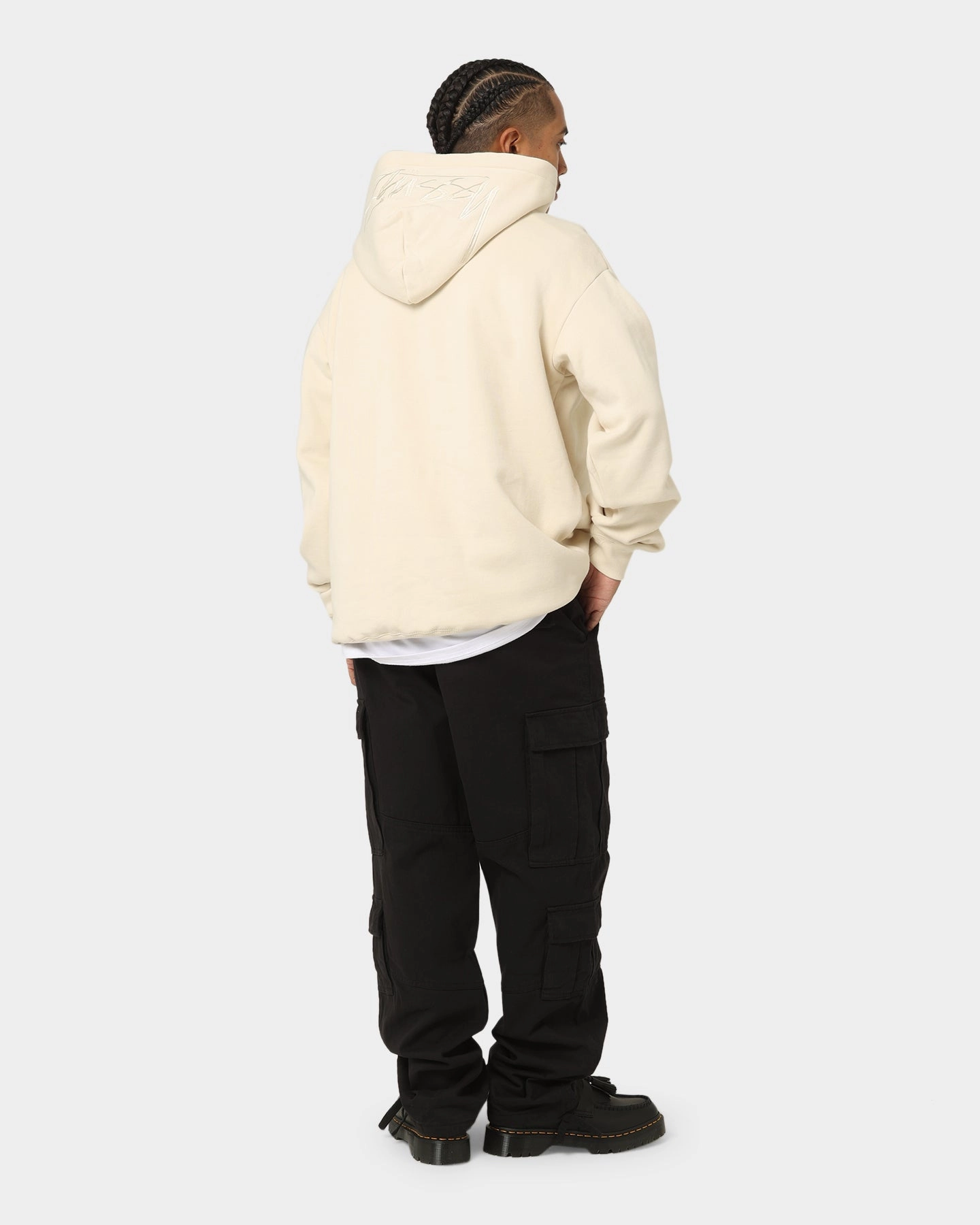 Ergonomic Shoulder Panels spring season Stussy Back Appliqu?? 50/50 Hoodie Cream