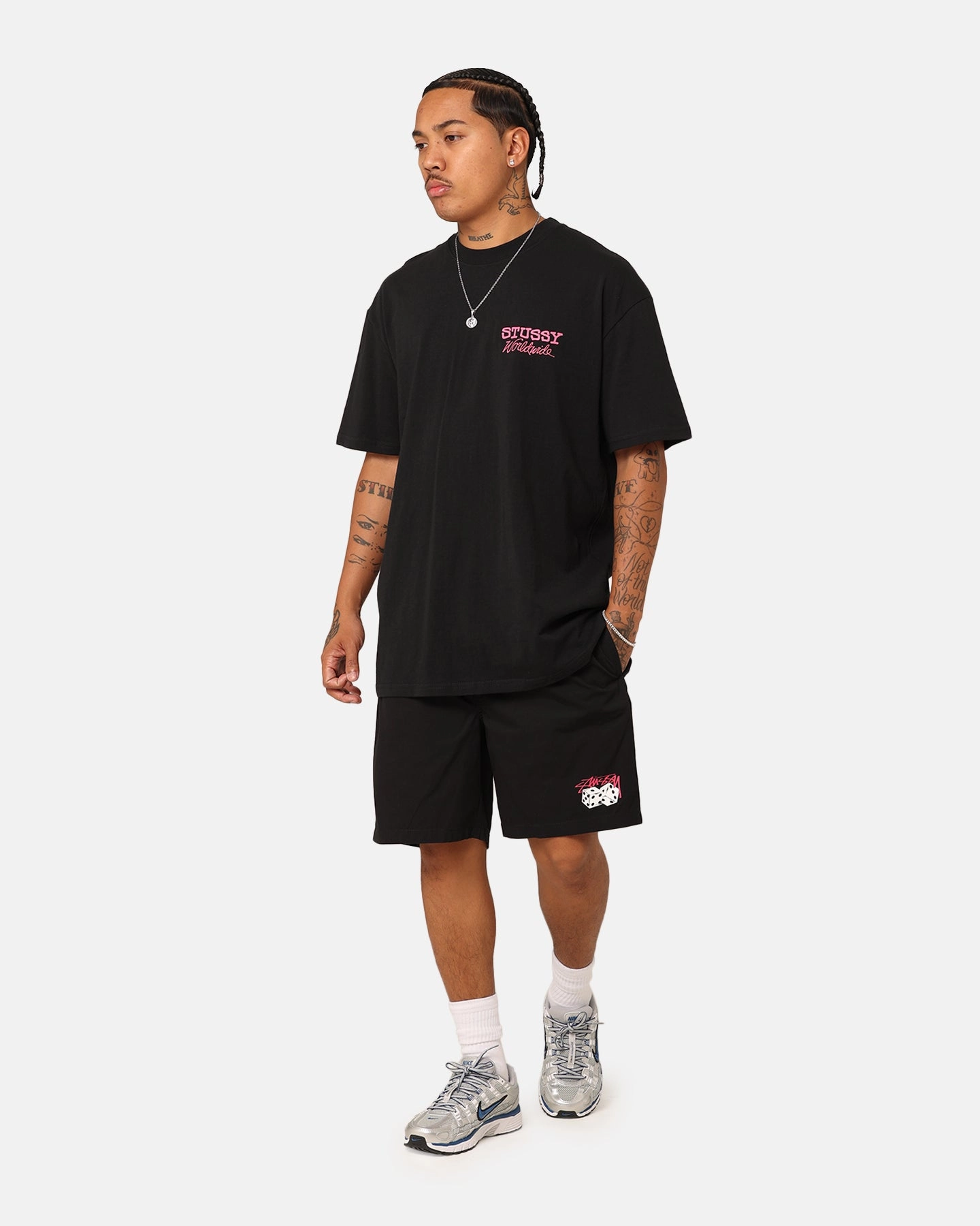 Stussy Designs Dice Beach Shorts Black Comfortable Shorts