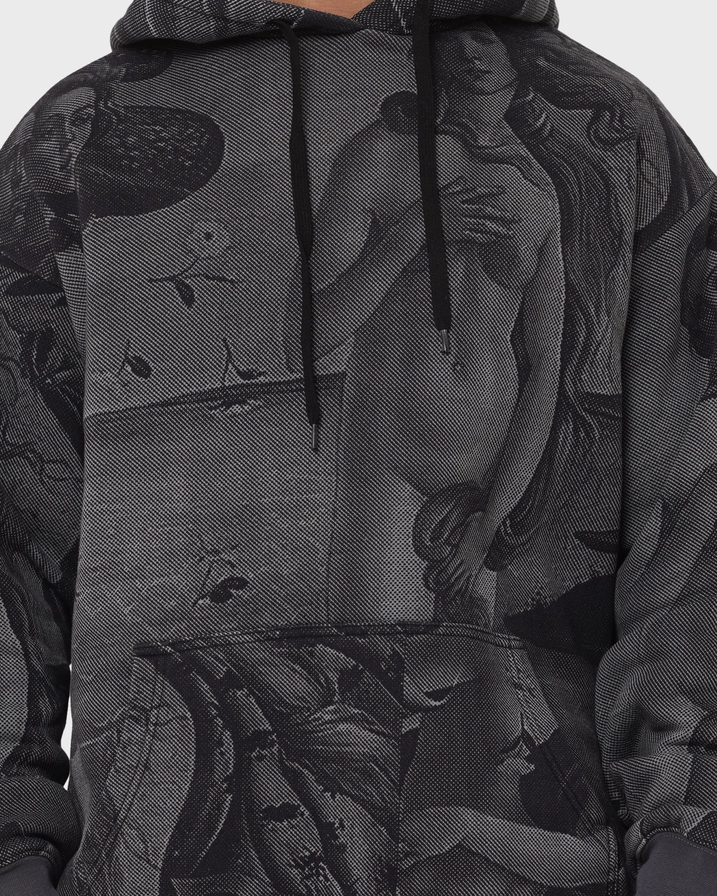 Stussy Dyed Venus Hoodie Black Reinforced Elbows