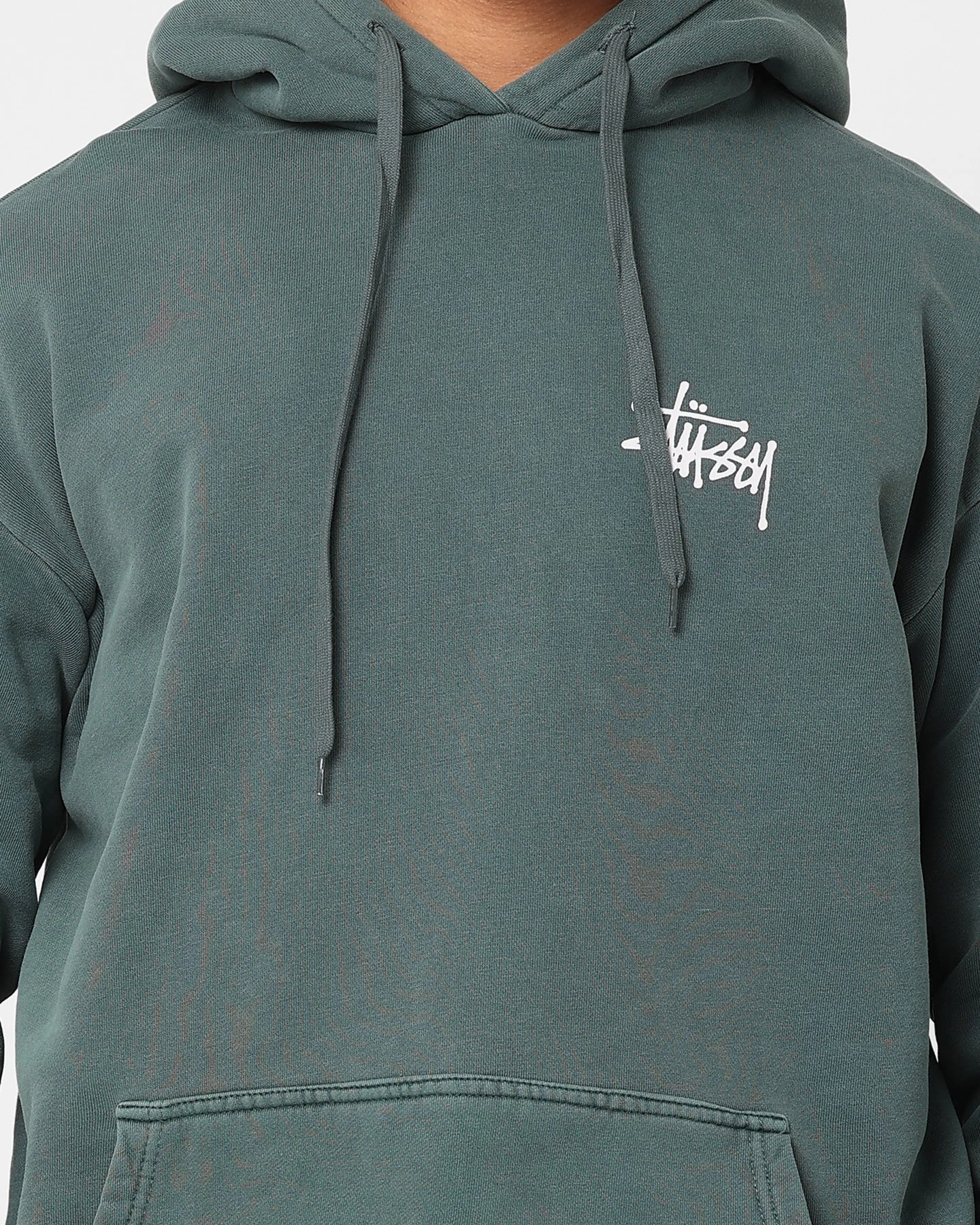 Stussy Extra Tough 50-50 Hoodie Pigment Moss Green Athletic Wear Light Reflective