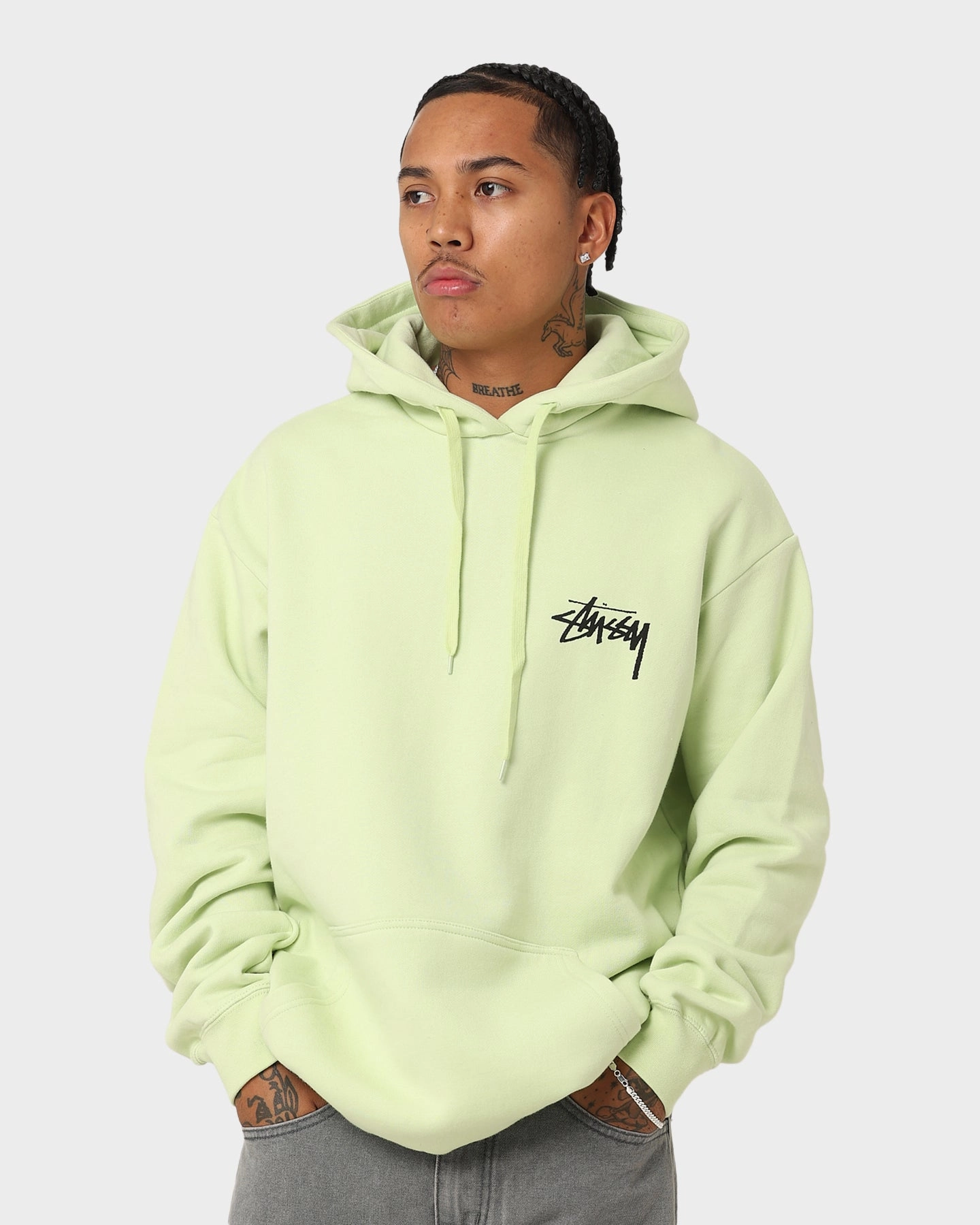 Stussy Fire Dice 50-50 Hoodie Light Green suitable for group activities