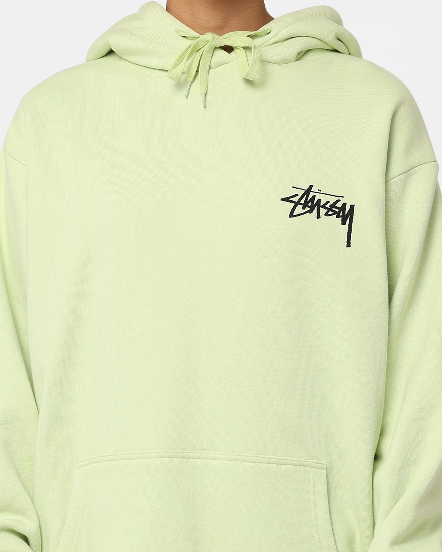 Stussy Fire Dice 50-50 Hoodie Light Green Sign