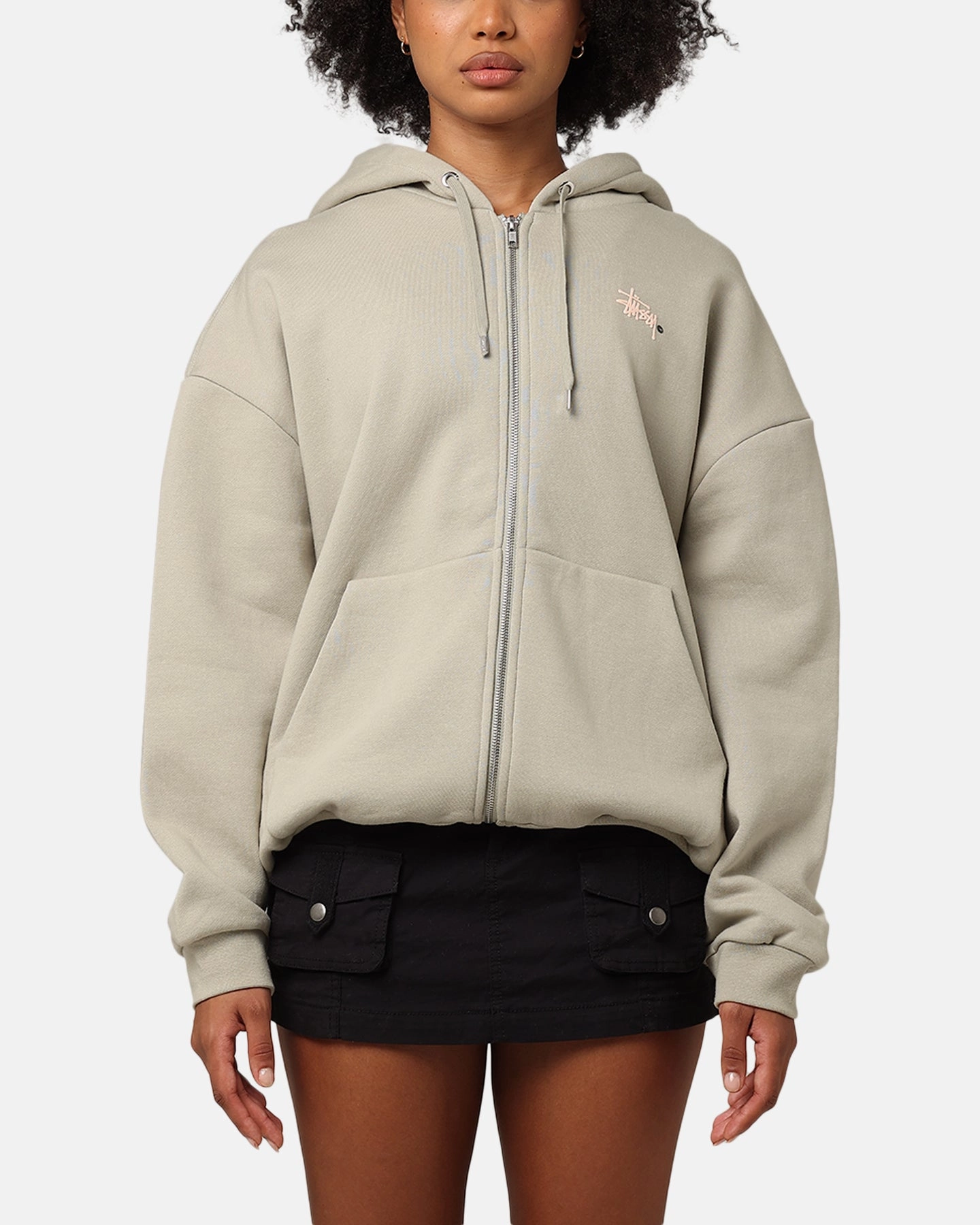 Stussy Graffiti LCB Full Zip Hoodie Pigment Olive Maximize Stand
