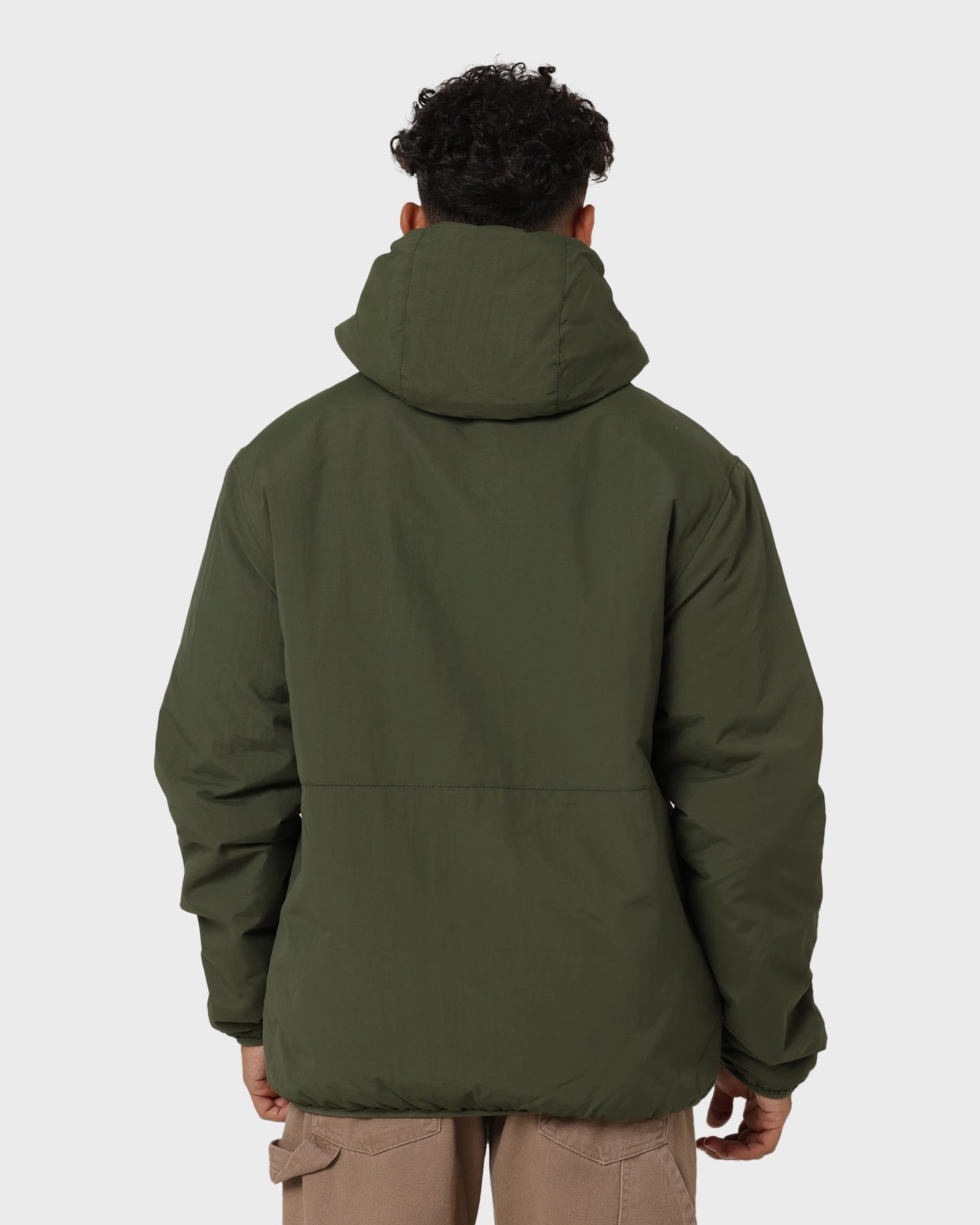 Stussy Graffiti Nylon Hooded Jacket Flight Green suitable for formal meetings