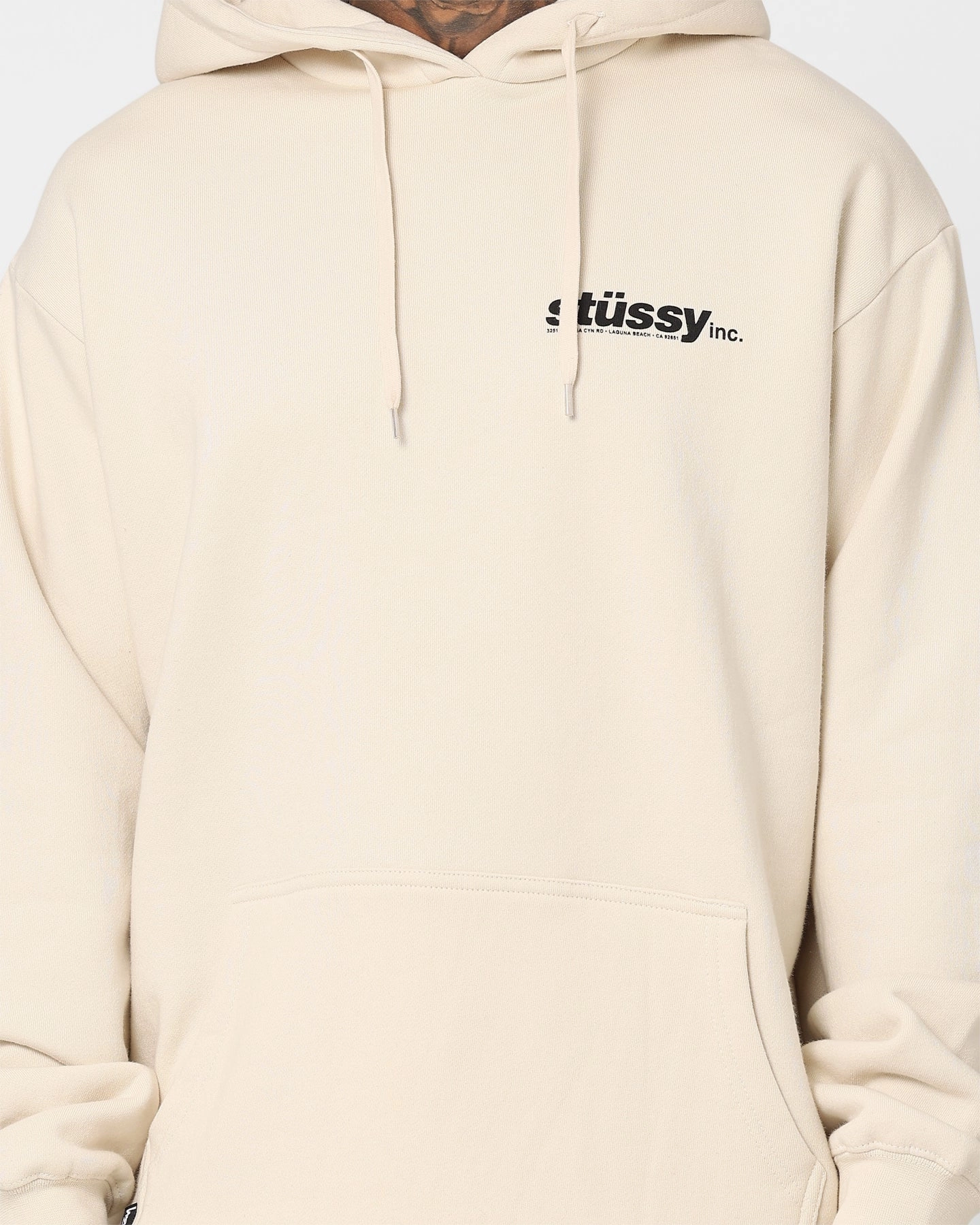 Stussy INC LCB Hoodie Cream Windproof Barrier
