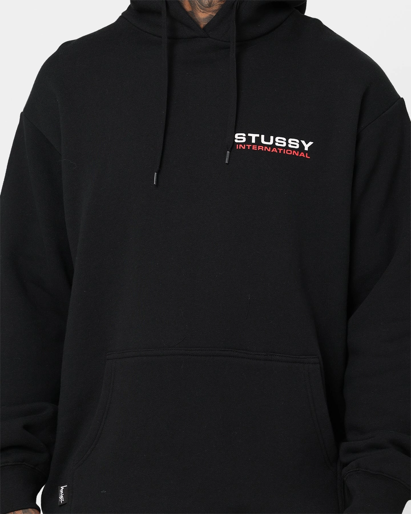 Softshell Fabric Stussy International LCB Hoodie Black