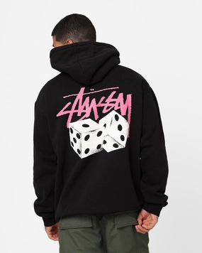 Attention Stussy Pigment Pair Of Dice Hoodie Pigment Black