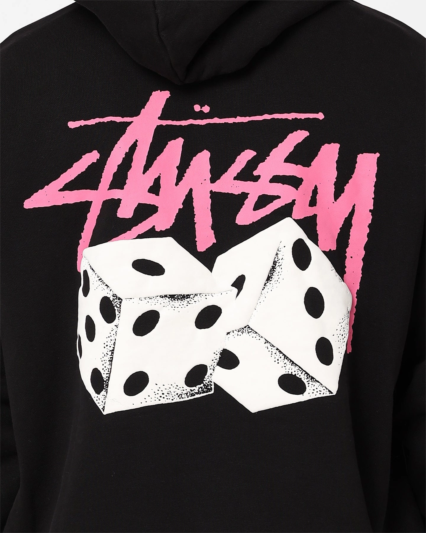 Wool Stussy Pigment Pair Of Dice Hoodie Pigment Black