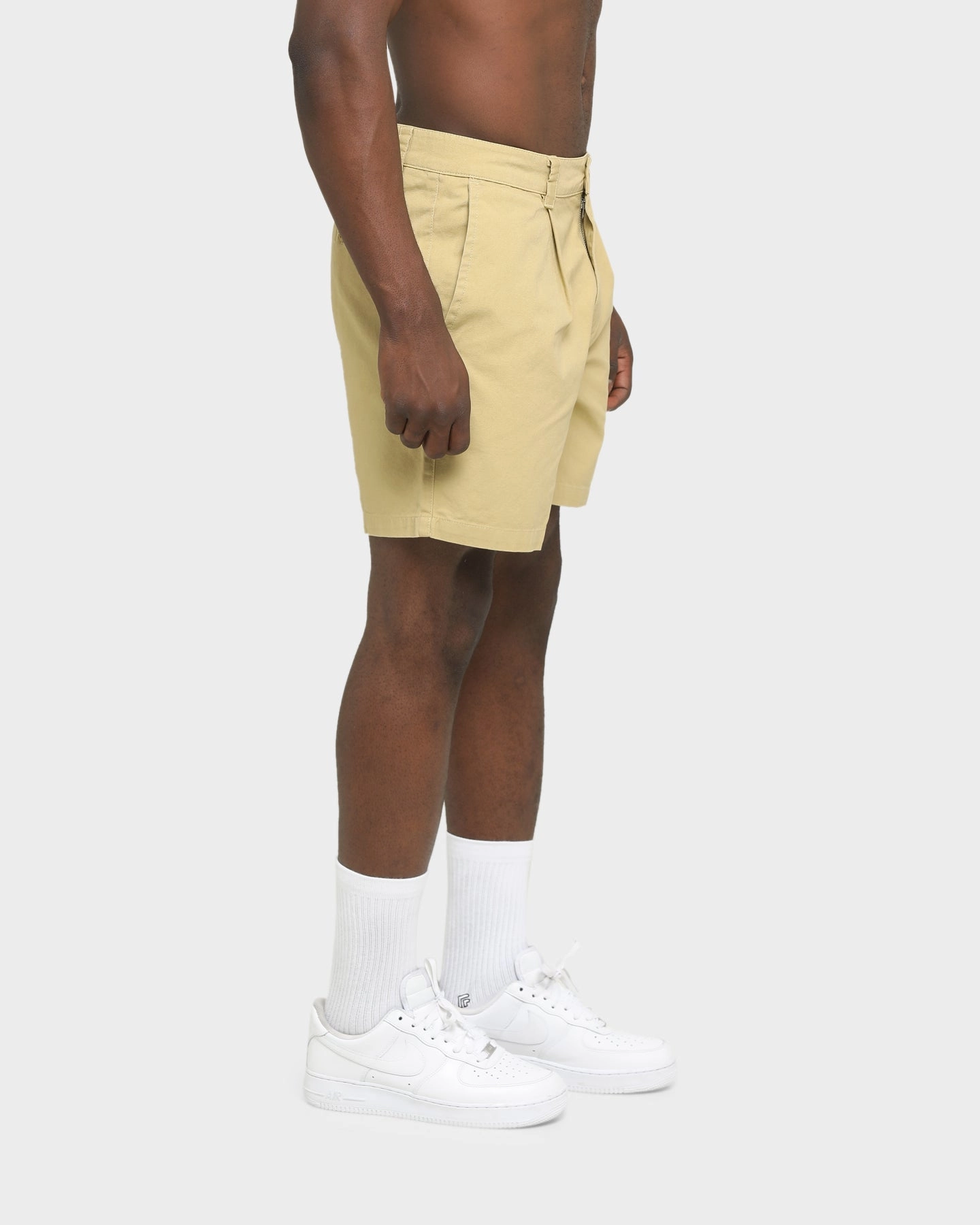 long-lasting quality Soft Texture Stussy Pin Drill Shorts Taupe