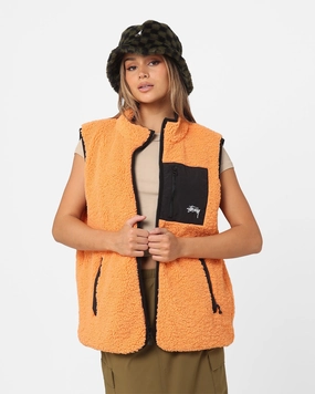window - shopping Weekend Comfort Stussy Reversible Stock Sherpa Jacket Orange