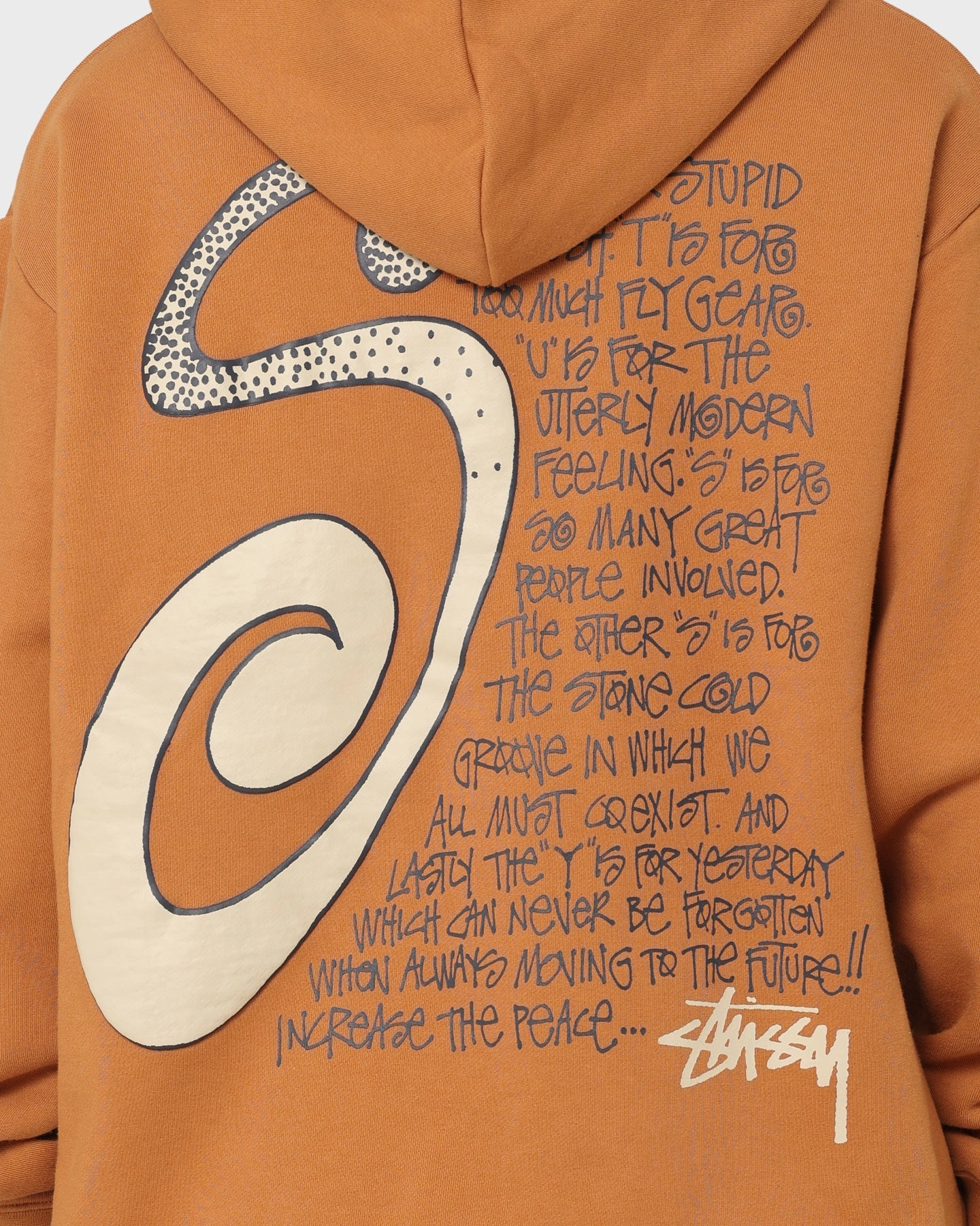 Stussy S IS Hoodie Almond Floss Magnet