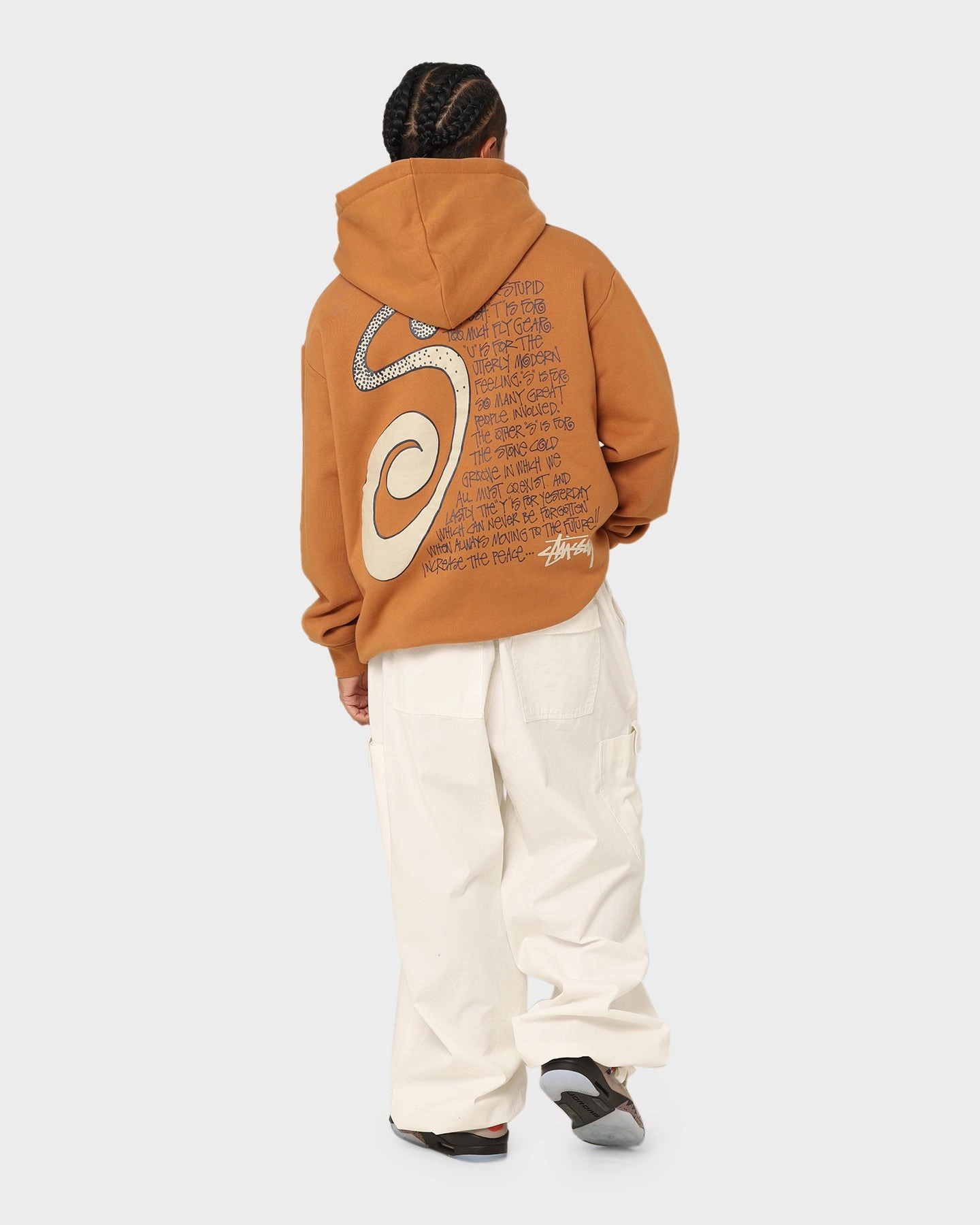 Abrasion Resistant Edges Gloves Stussy S IS Hoodie Almond