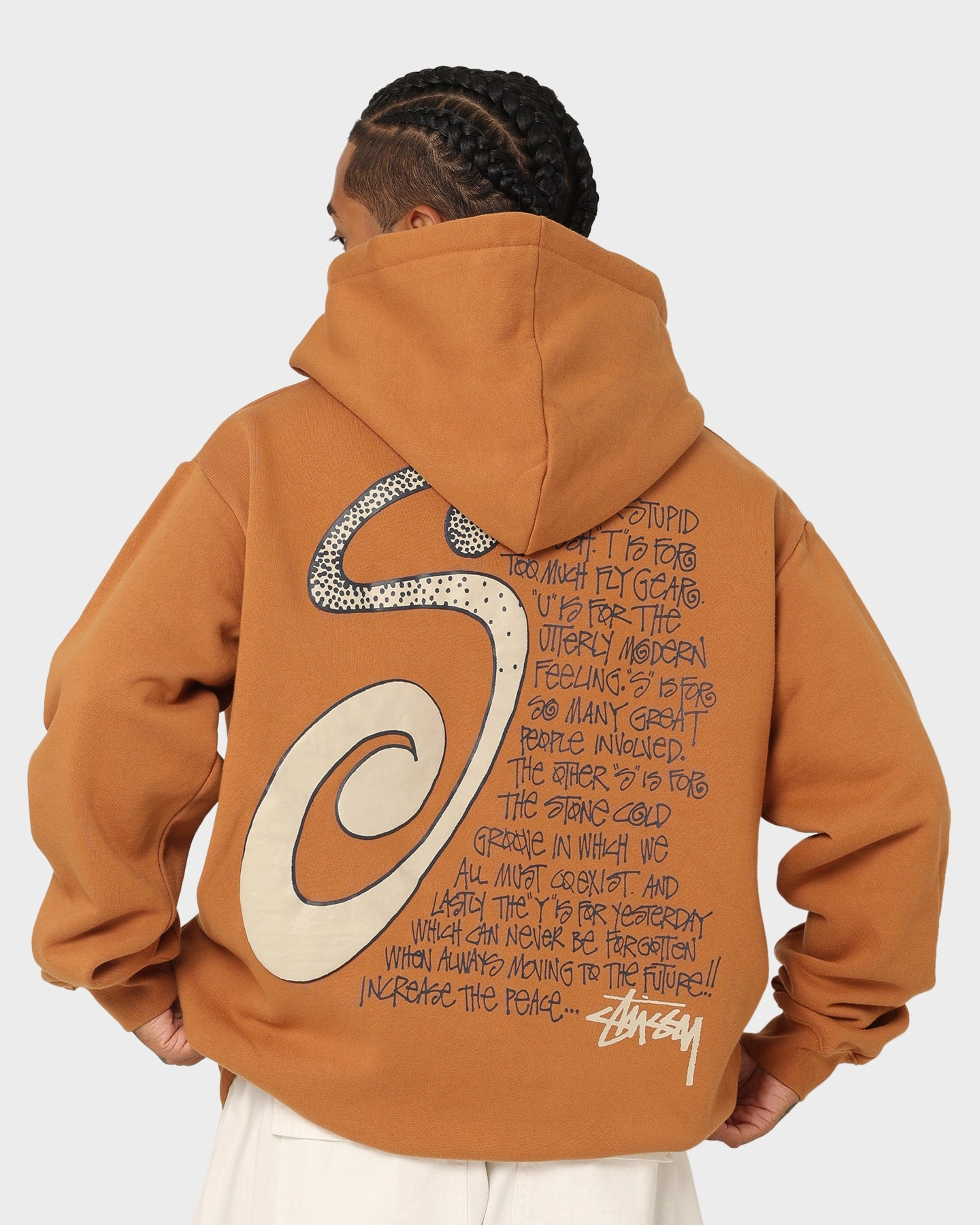 Unique Recover Stussy S IS Hoodie Almond
