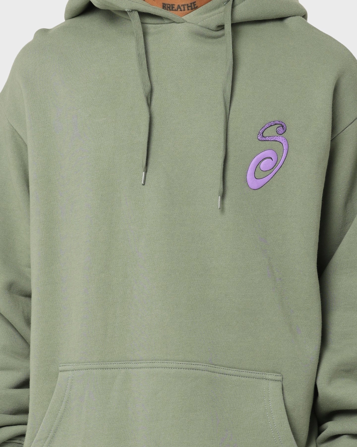 suitable for group activities Weather resistant Stussy S IS Hoodie Faded Green