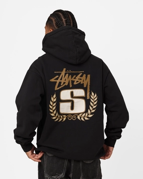 Stussy S Wreath Hoodie Black Rugged Outer Shell Recognize