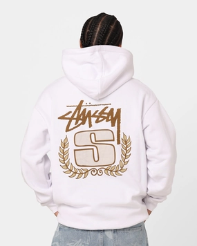 Stussy S Wreath Hoodie White Multi Pocket System