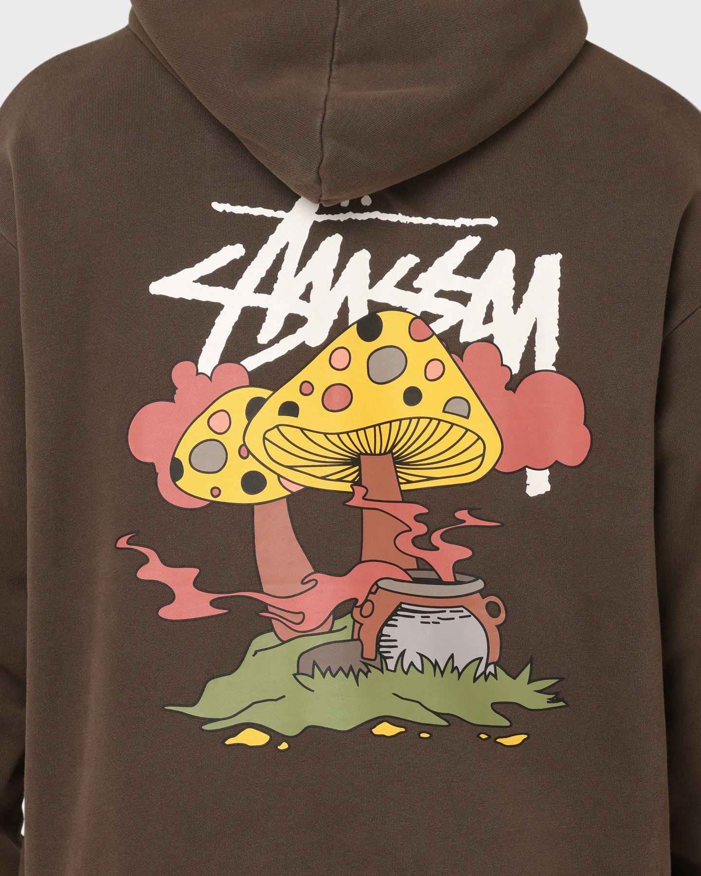 Daily Utility kind Stussy Something's Cooking Hoodie Brown Pigment