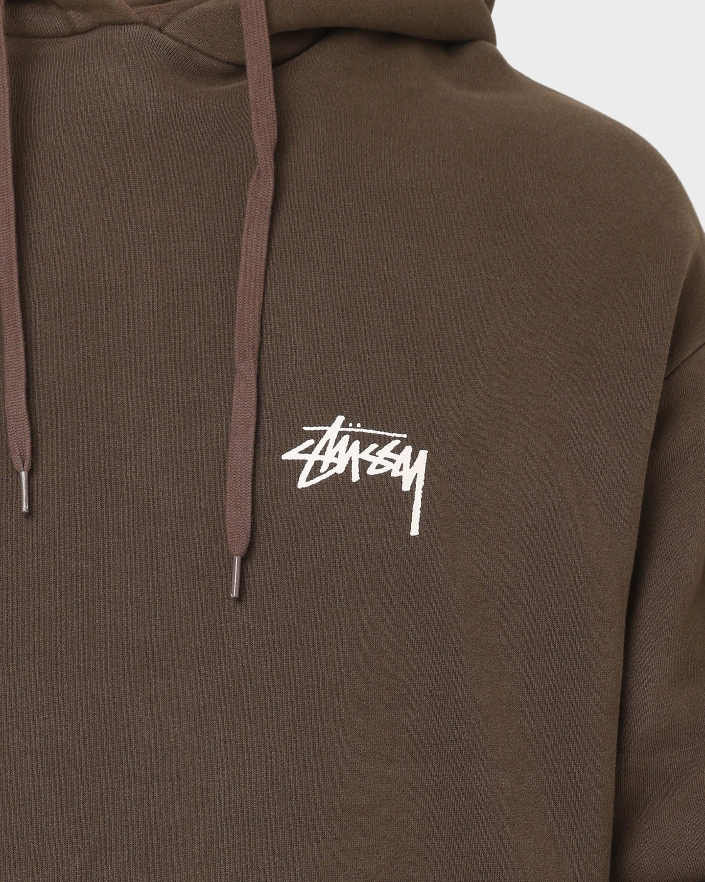 Chance Stussy Something's Cooking Hoodie Brown Pigment
