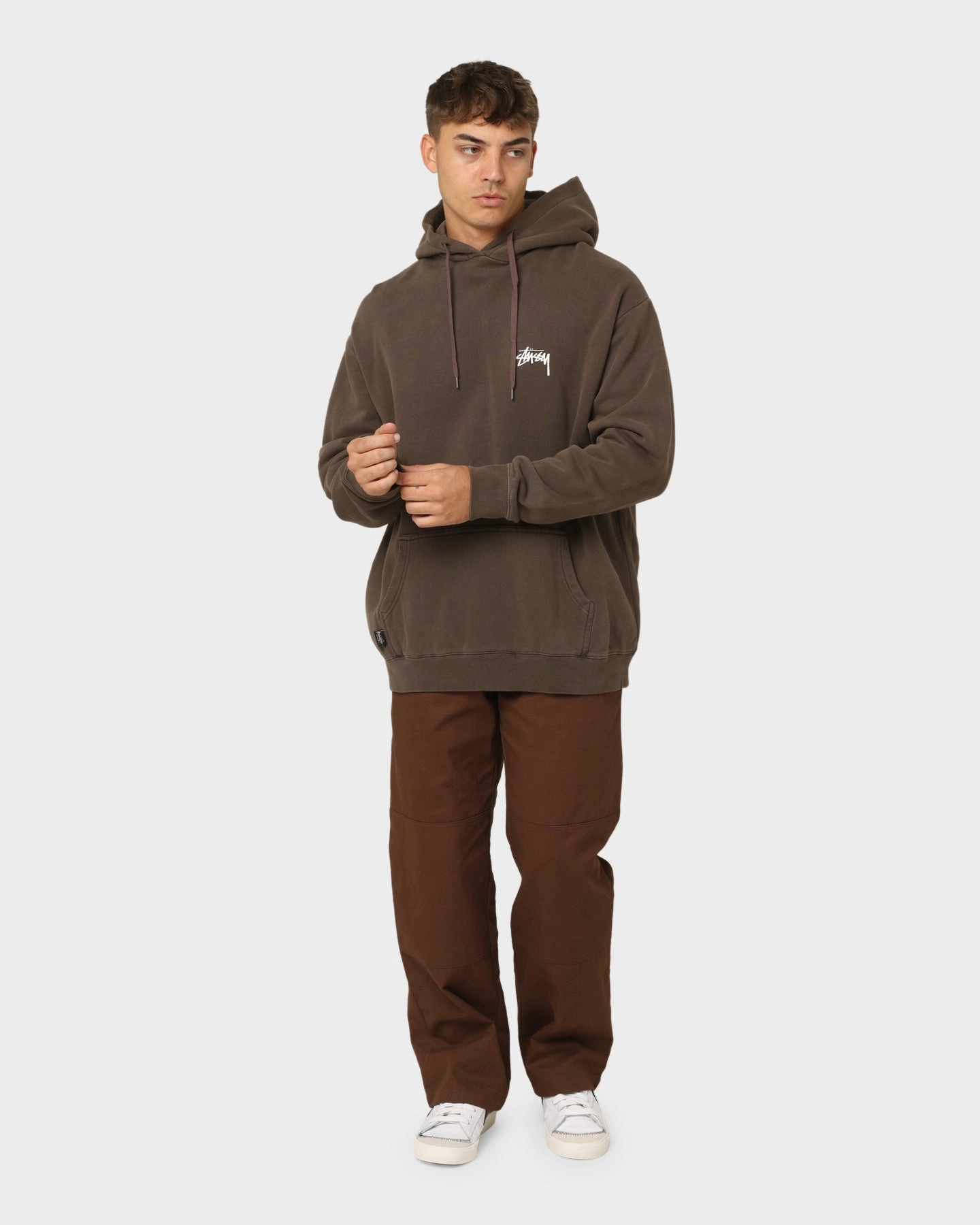 Daily Comfort indoor gathering Stussy Something's Cooking Hoodie Brown Pigment