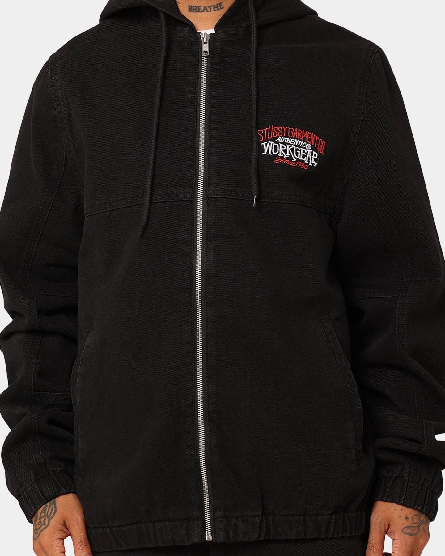 Wax hunting Stussy SS Link Lightweight Denim Jacket Black Denim