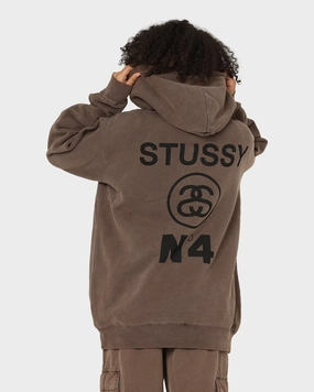 SlitPockets Purple Stussy Stussy No.4 Hoodie Pigment Iron