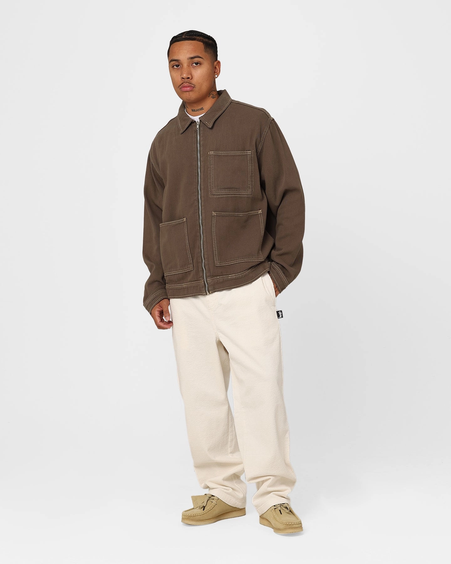 suitable for community activities Stussy Twill Work Jacket Olive