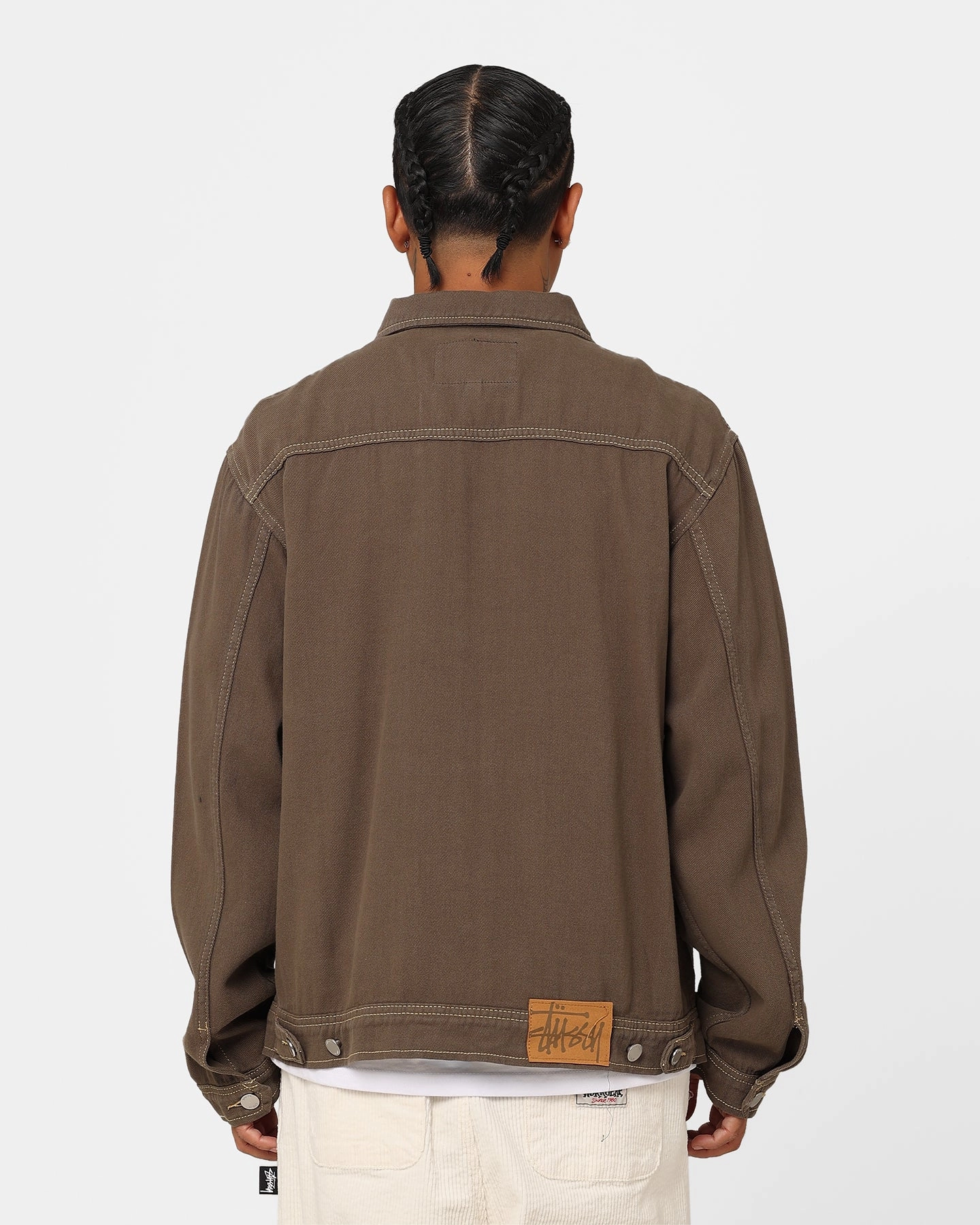 Stussy Twill Work Jacket Olive Date night