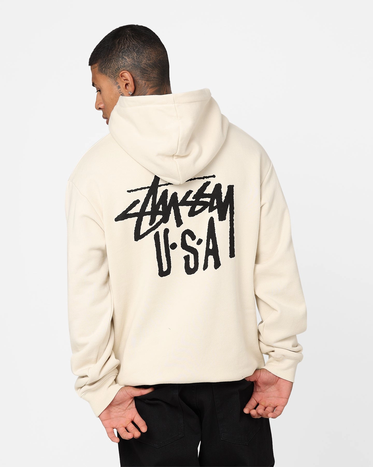 Stussy USA LCB Hoodie Cream neutral - colored