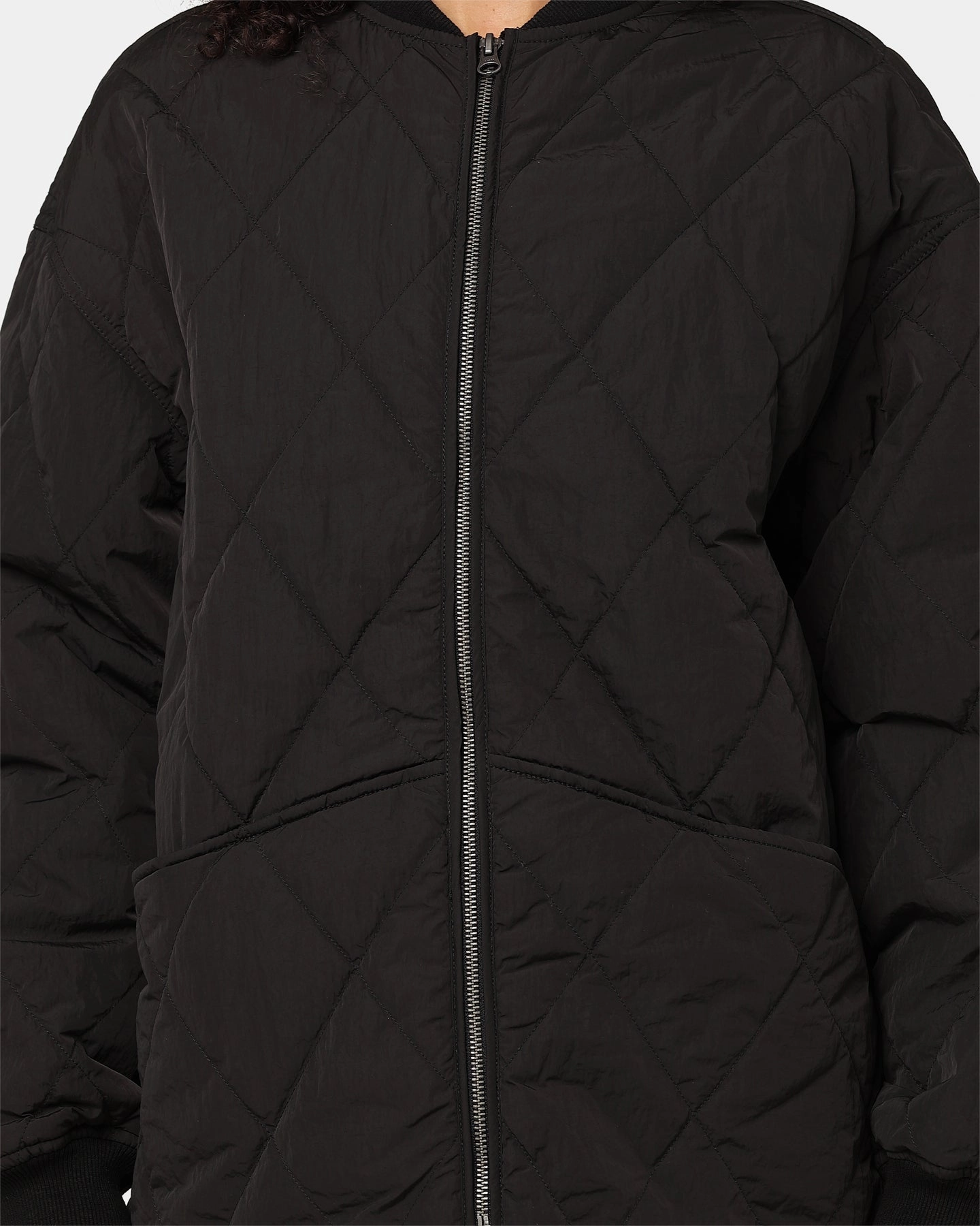 sailors Compact Storage Design Stussy Women's Dice Quilted Jacket Black
