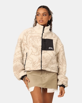 Stussy Women's Dragon Reversible Work Jacket Taupe Position