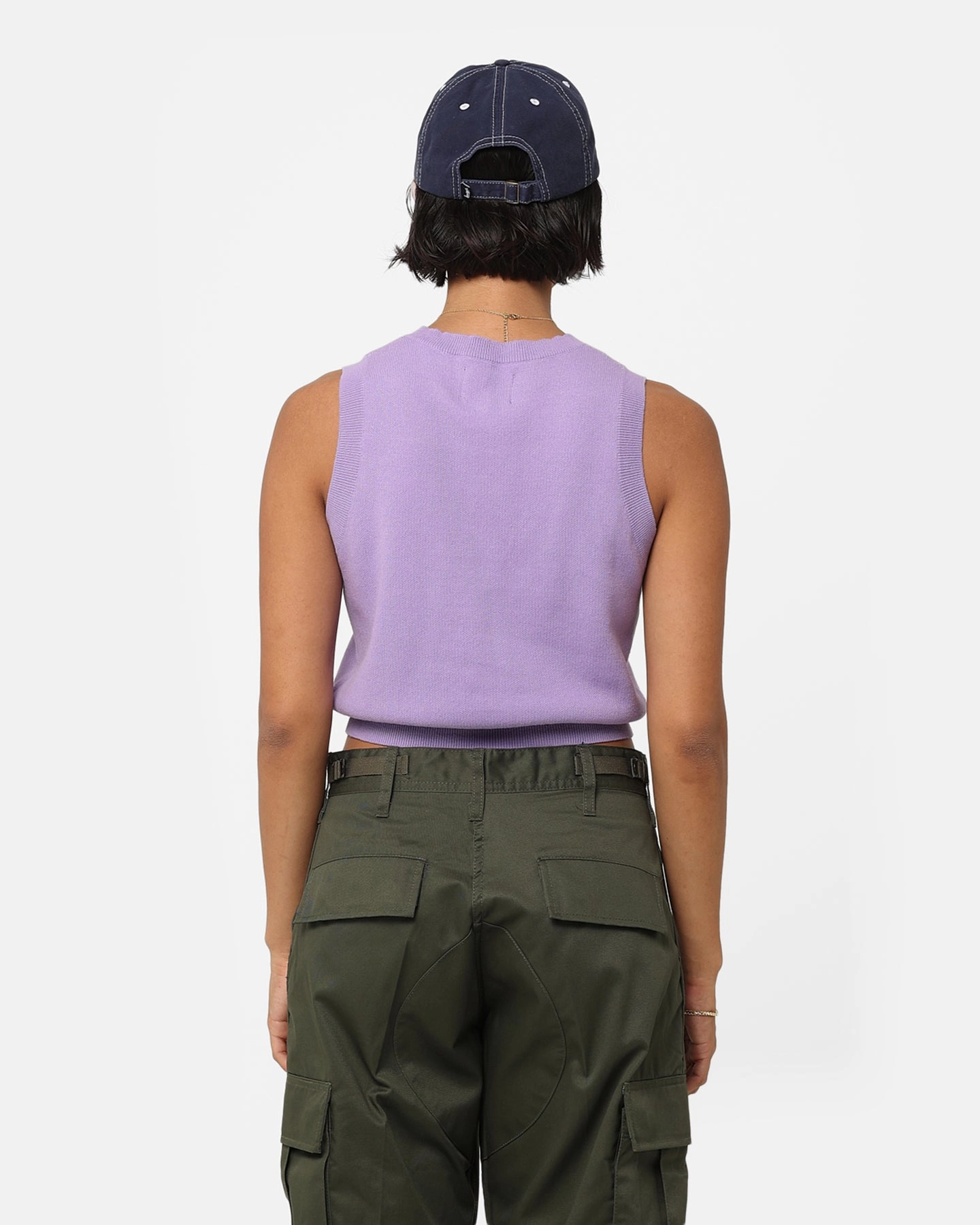 Stussy Women's Stussy Knit Vest Washed Violet Fashion Week Winter Weather Protection
