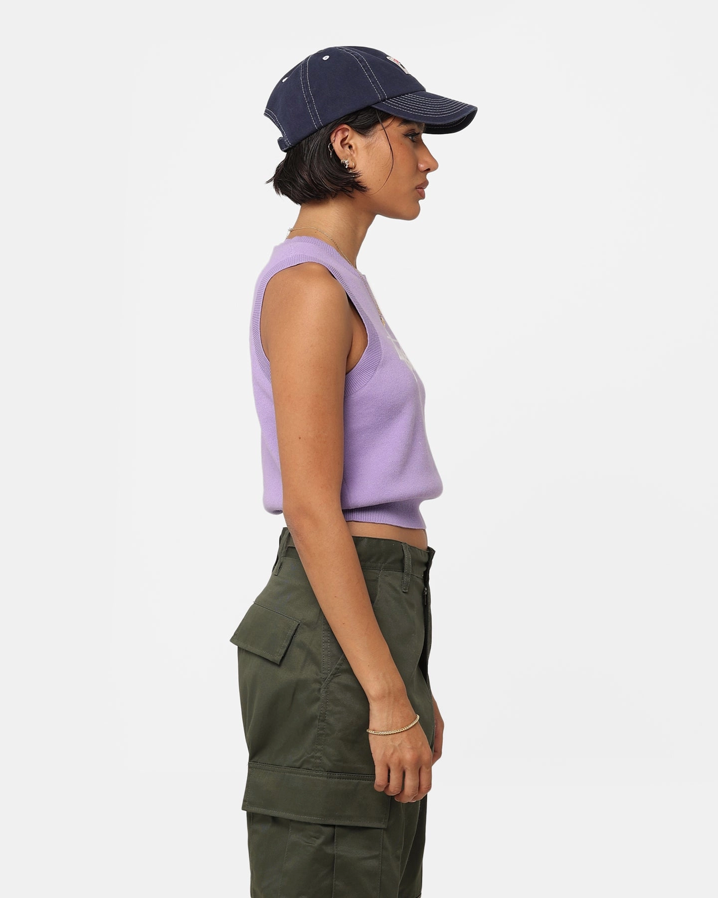 Stussy Women's Stussy Knit Vest Washed Violet Everyday Use Subtle