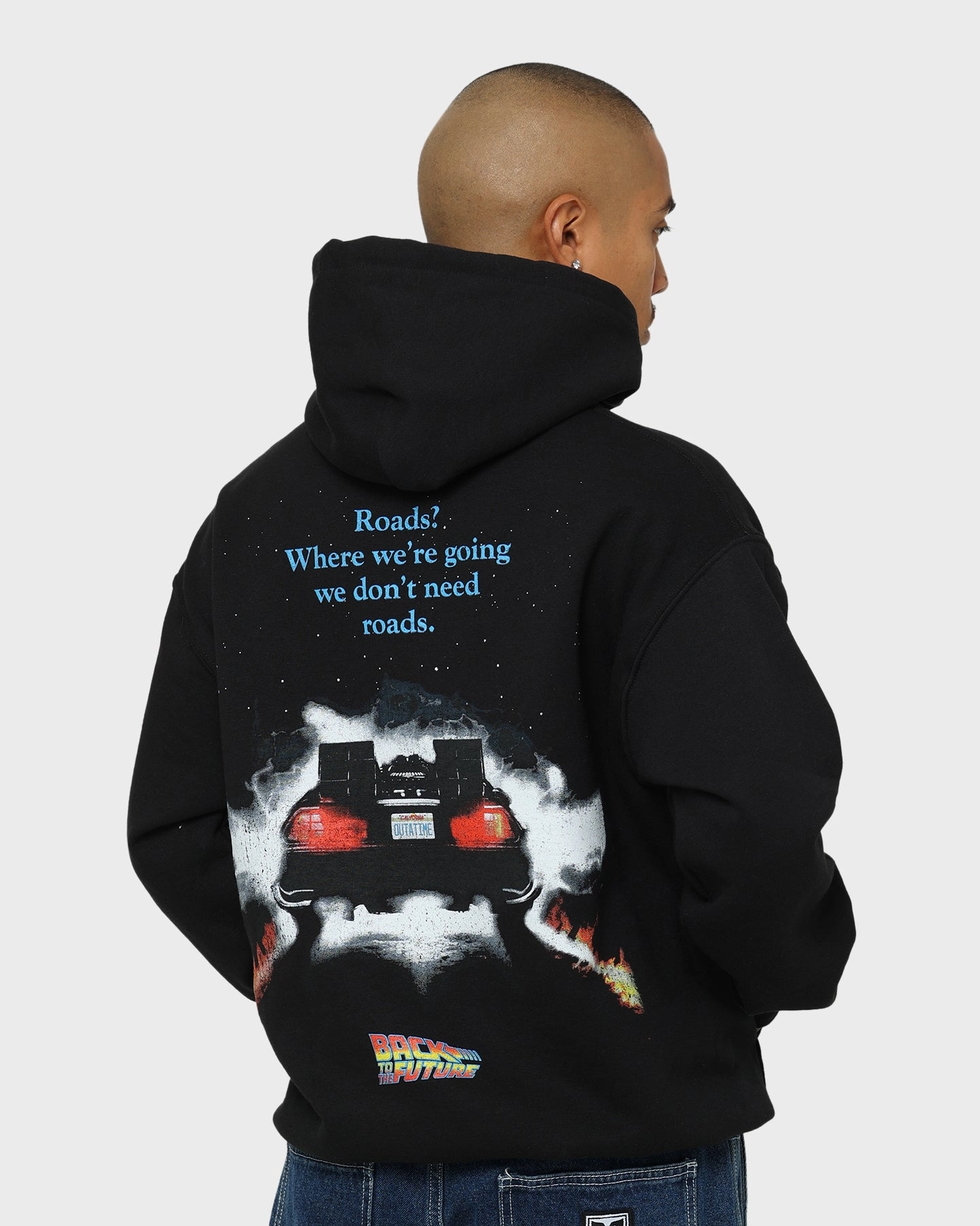 American Thrift X Back To The Future Back To The Future 1 Hoodie Black Patience