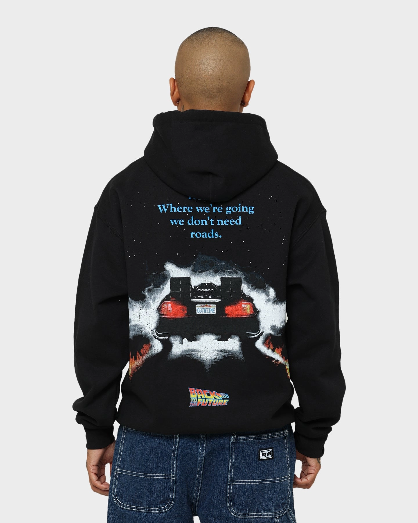 American Thrift X Back To The Future Back To The Future 1 Hoodie Black suitable for product launches
