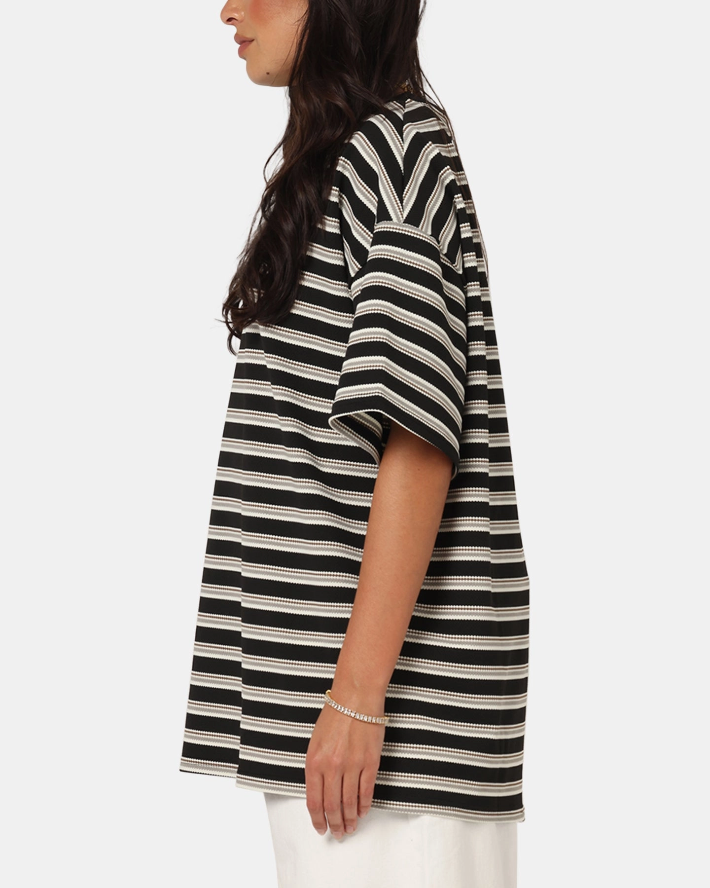 Relaxed Wear XXIII Standard Stripe T-Shirt Black/Grey