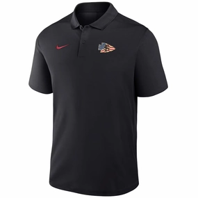 Nike Men's Veteran's Alliance Arrowhead Victory Polo - Black Snag Free Surface Workwear Style