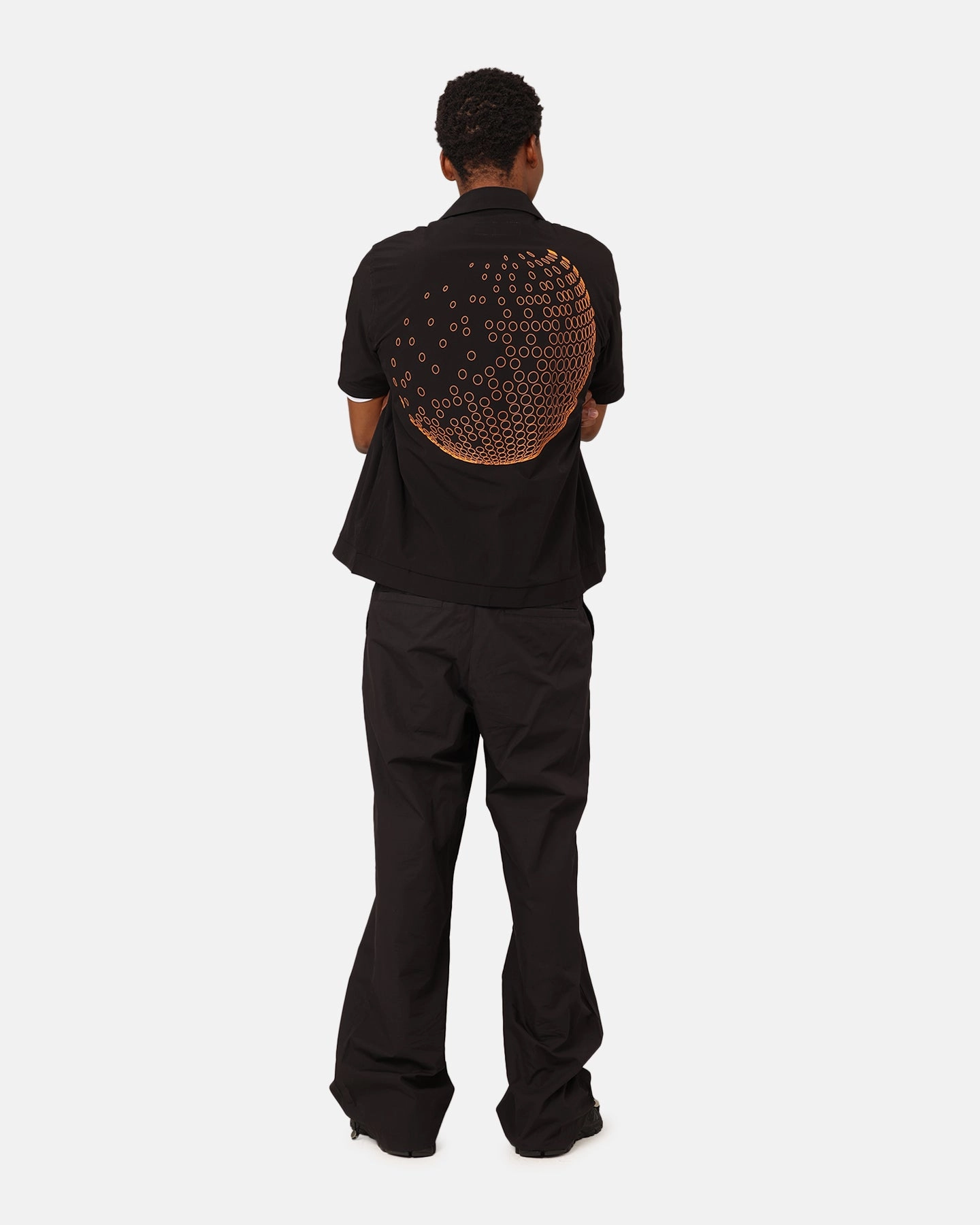 Tailored Fit No Chafe Edging Students Golf Gearing Shirt Black