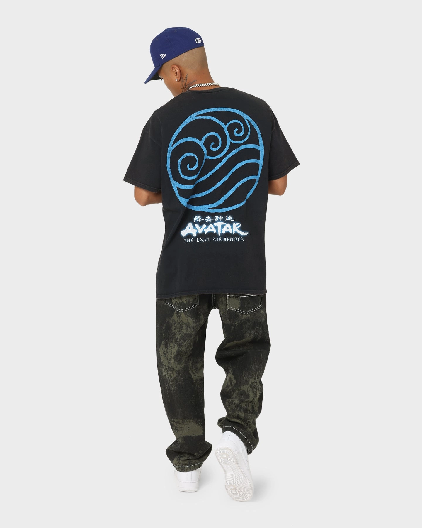 Fresh Outfit Style Goat Crew x Avatar: The Last Airbender Water Elements Vintage T-Shirt Black Wash