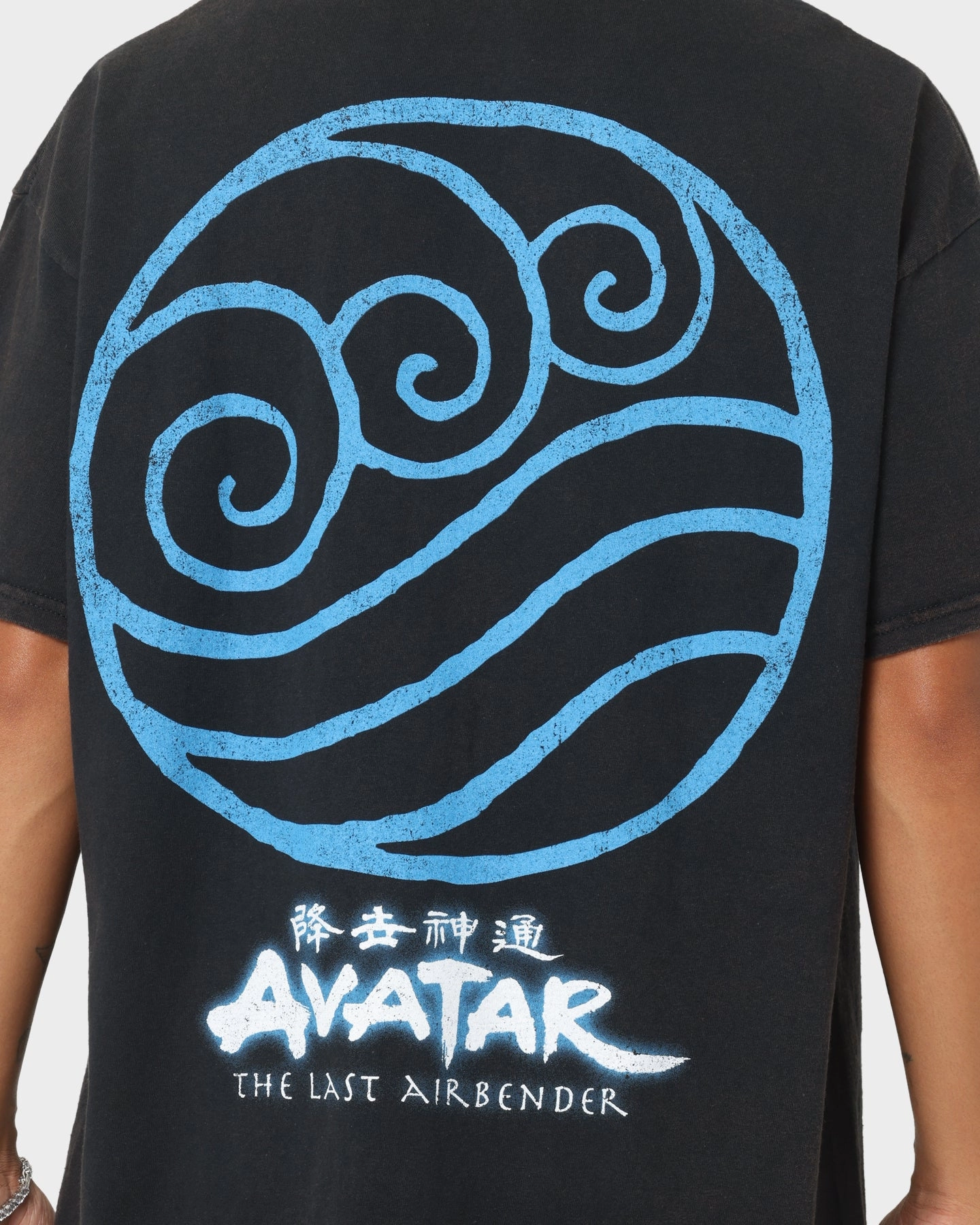 Goat Crew x Avatar: The Last Airbender Water Elements Vintage T-Shirt Black Wash Simple Look
