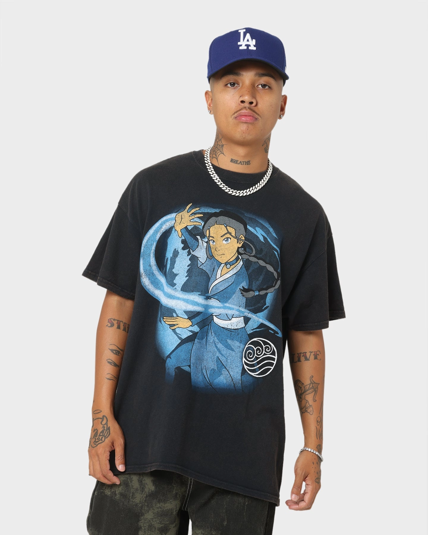 Goat Crew x Avatar: The Last Airbender Water Elements Vintage T-Shirt Black Wash Holiday Outfit Style