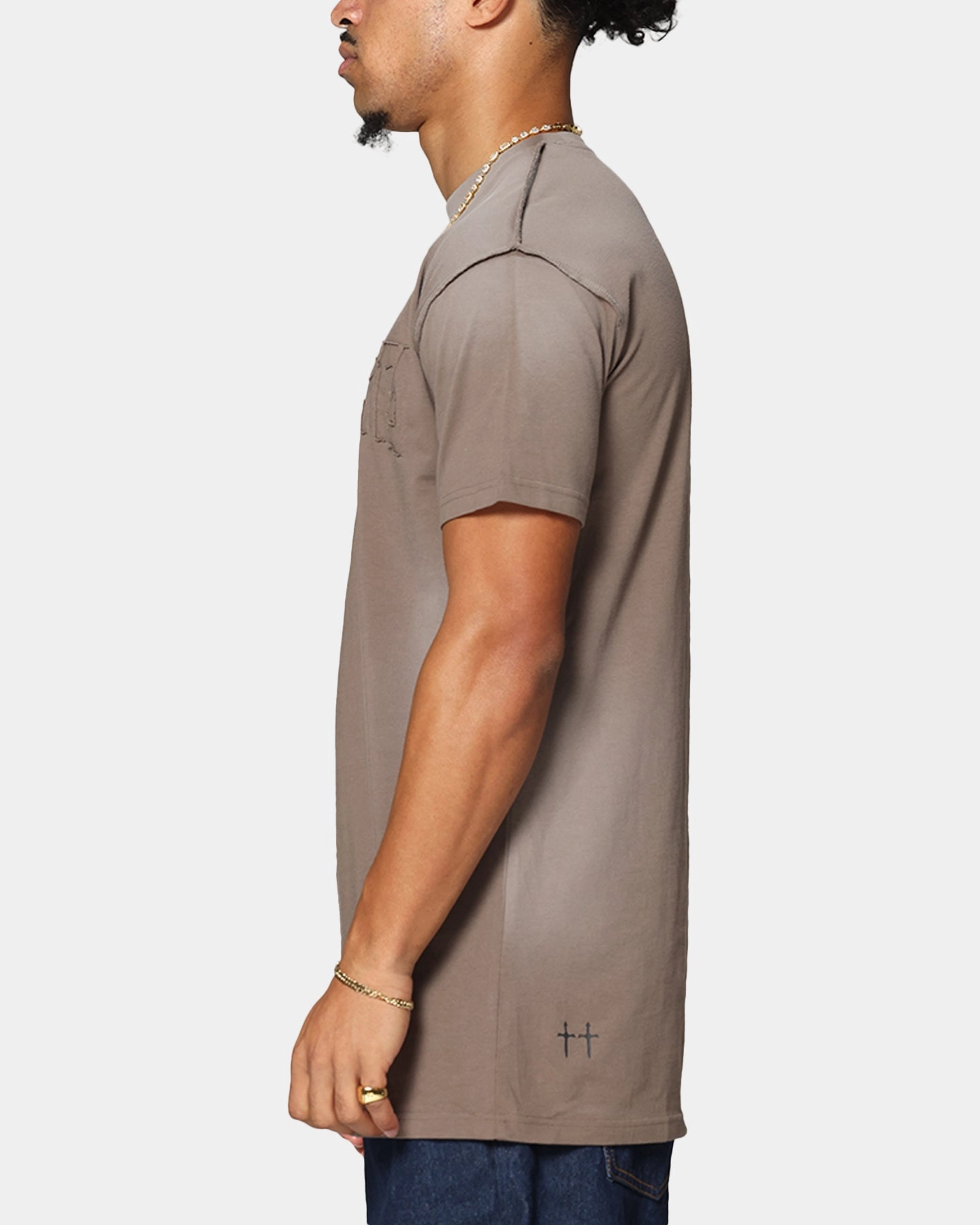 Saint Morta Manticore Lafayette T-Shirt Sunfade Brown Perfect Comfort soft fit
