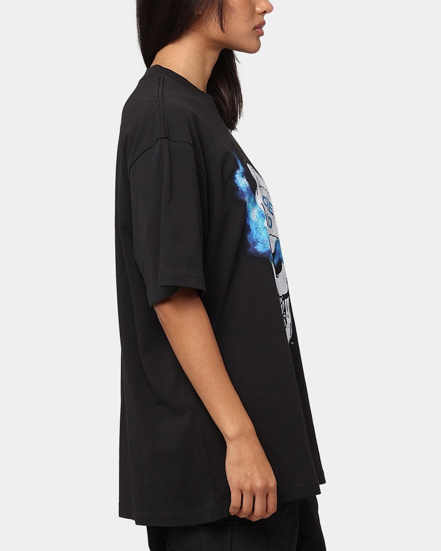 Casual Statement Mitchell & Ness X WWE Stone Cold Steve Austin Skull T-Shirt Overdyed Black
