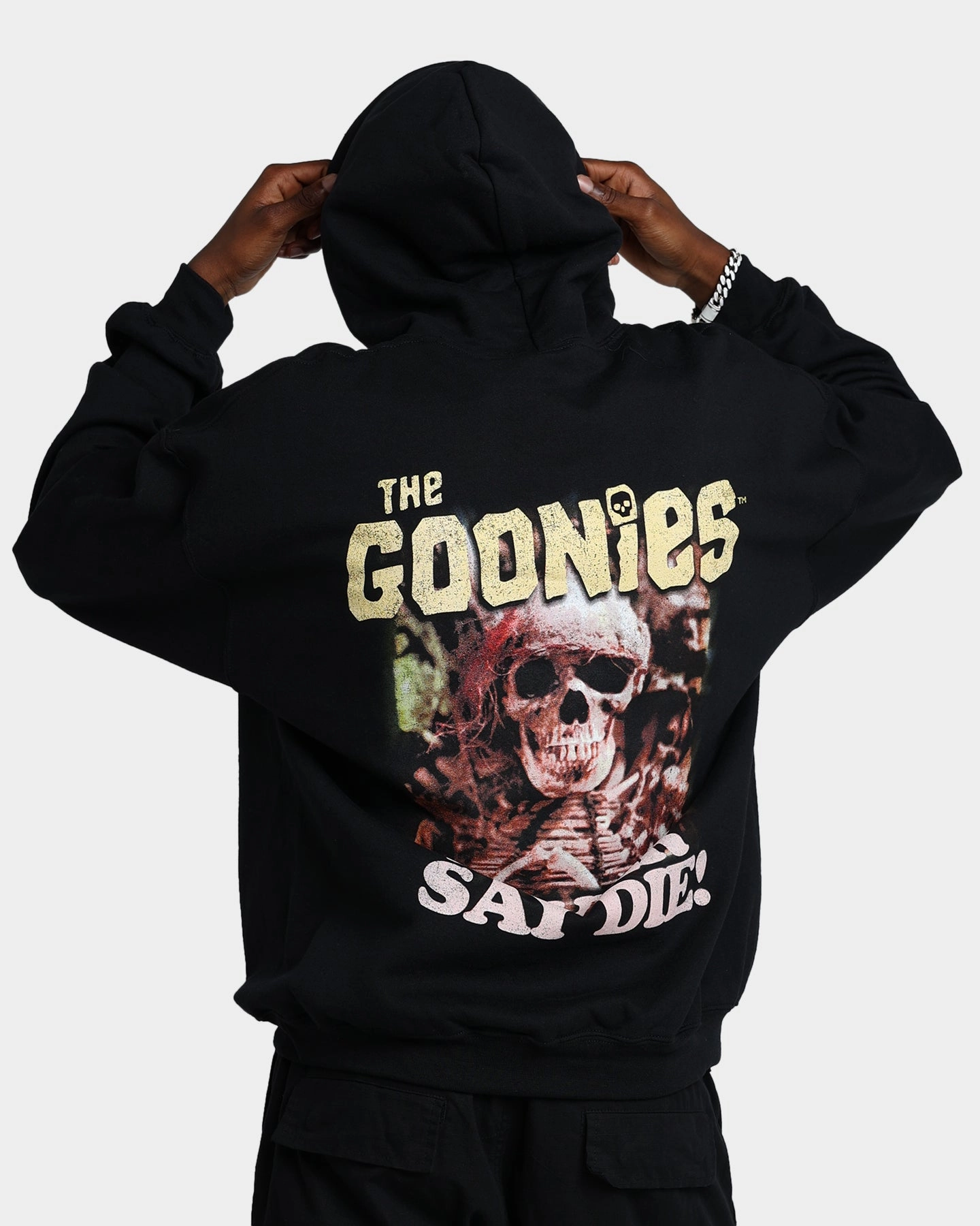 Goat Crew X The Goonies Goonies Hoodie Black NonIrritating Tagless Neck