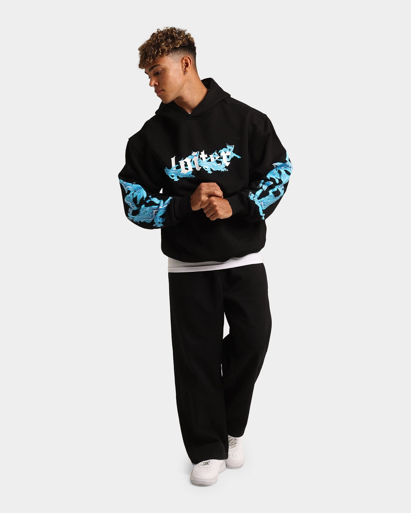Loiter Electro Butterfly Hoodie Black Art Proclaim